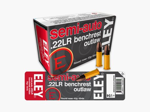 MUNITIONEN ELEY 22LR SEMI-AUTO BENCHREST OUTLAW X50
