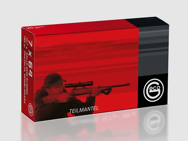Geco 8x57 IS TM 12,0g/185gr. Büchsenpatronen