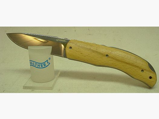 Taschenmesser Buchenholzgriff - 7,5cm Klinge,440 Stahl