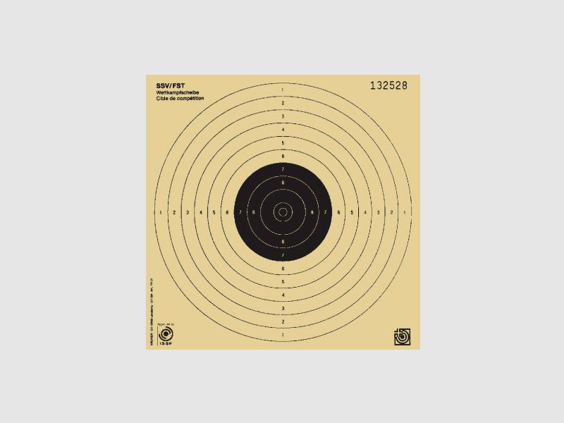 Ziele Pistole 10m AC, ISSF/SSV, nummeriert