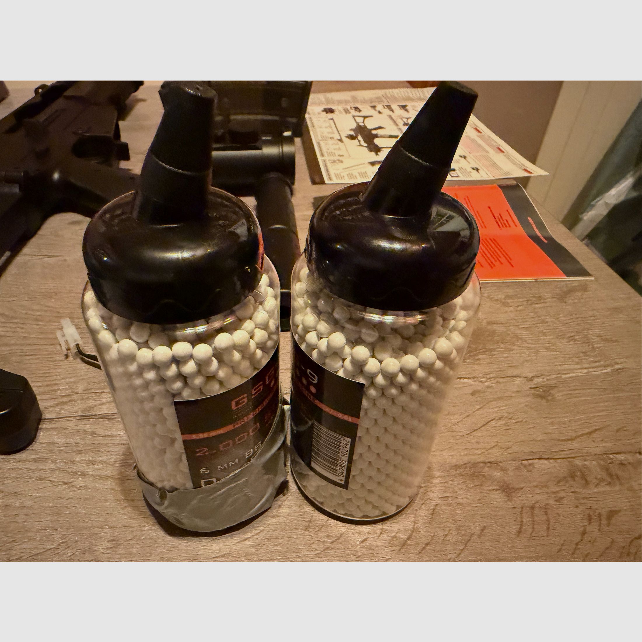 H&K G36C AEG 0,5J Set de inicio, 6 cargadores, 3800 BB's, máscara