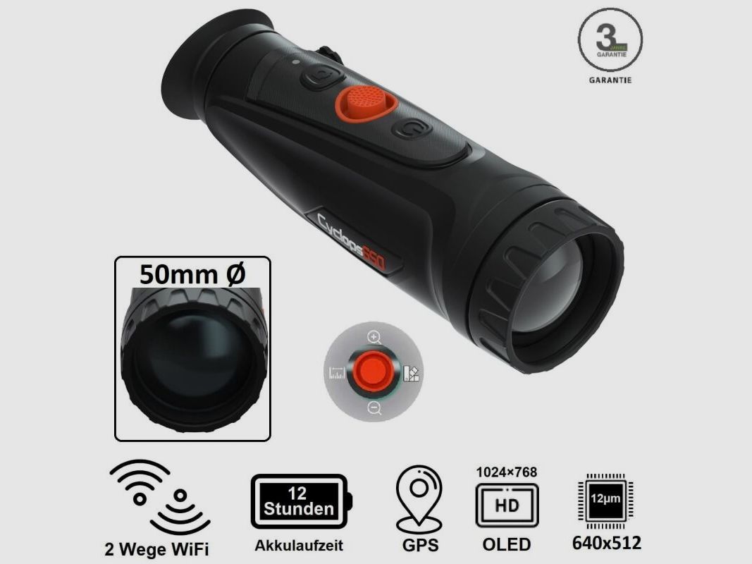 ThermTec Wärmebildkamera Cyclops650 Pro
