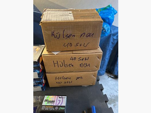 Diversos proyectiles y cartuchos 40 S&W