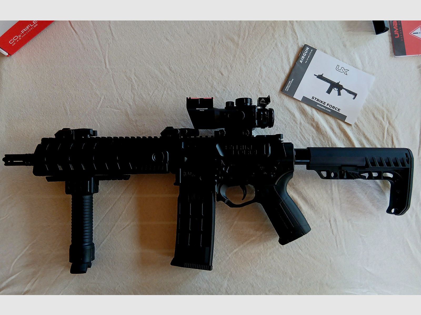 Strike Force Umarex 4,5 BB Blowback Co2 OVP +Accessoires +Geweertas incl. verzending