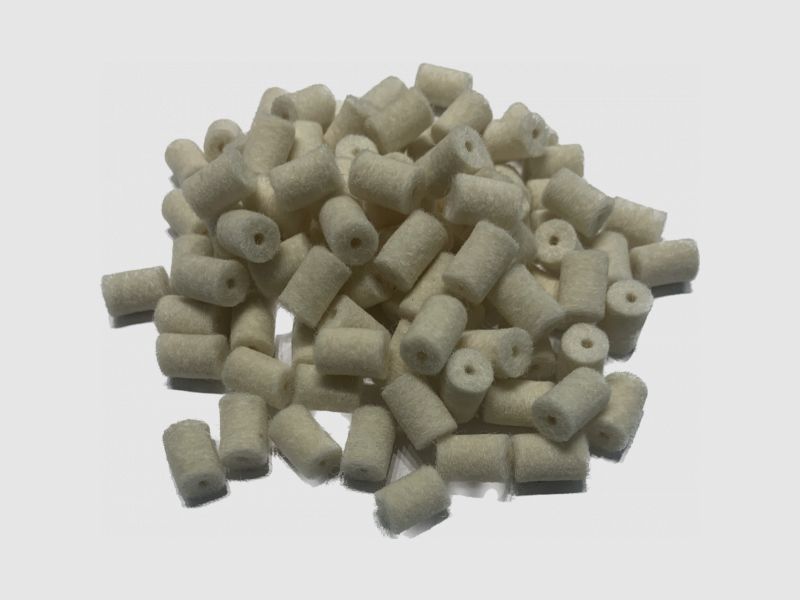REINIGUNGSPFROPFEN / FILZE - .38/.357/9MM/9,3MM/.375 - 100 STÜCK