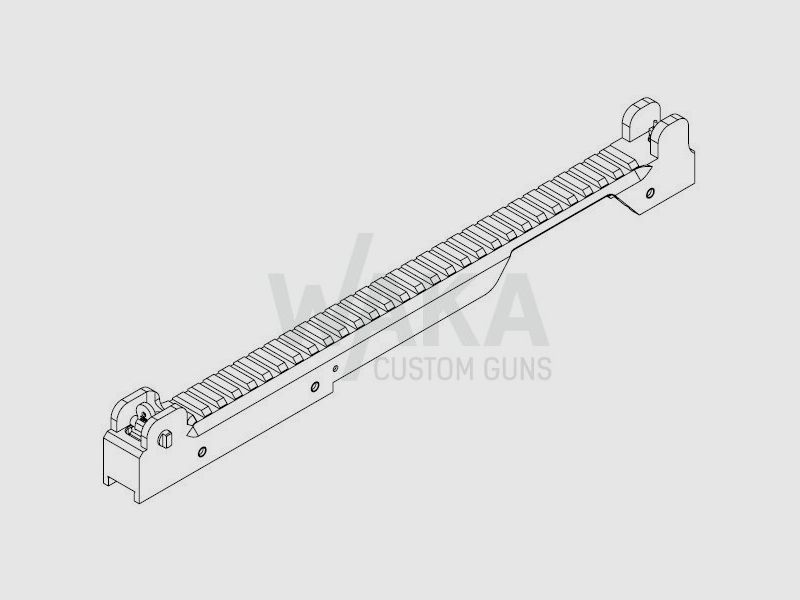 B&T mounting rail NAR for HK G36/G36K/HK243, with emergency sight, short