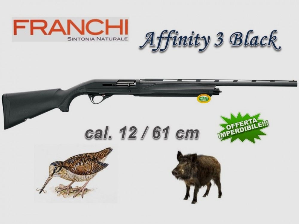 FRANCHI AFFINITY 3 BLACK SYNT cal.12 Lauf 61 cm spezielle Beccaccia