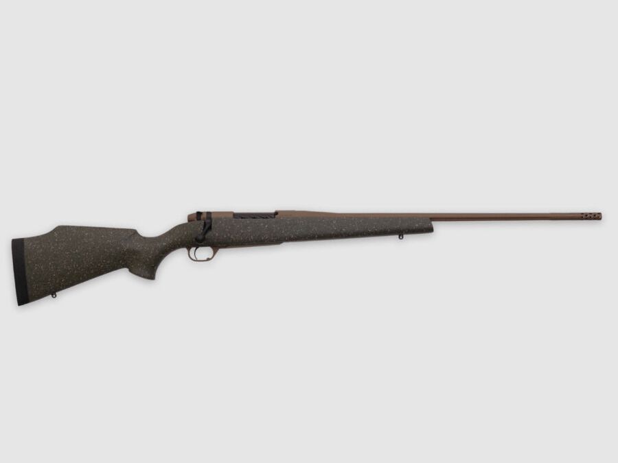 Weatherby MARK V WEATHERMARK LT .300 WEATH MAG 26"/66CM FDE CERAKOTE 1/2"-28