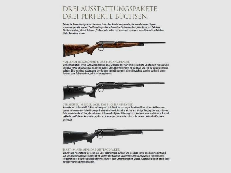 SAUER Repetierbüchse Mod. 505 Synchro XTC -CARBON STD Kaliber