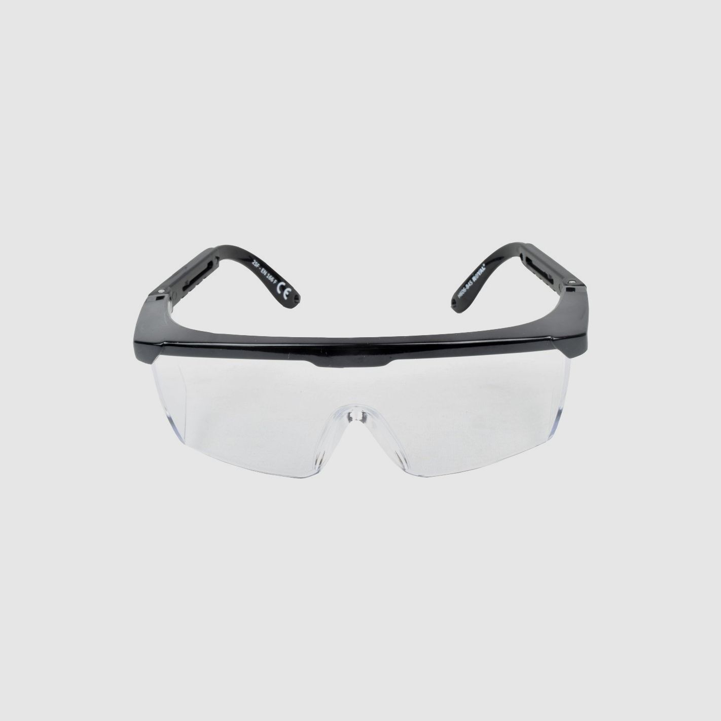 Schwarze quadratische Softair-Brille Royal, Bild 1 von 4