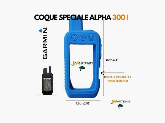 SILICONE CASE FOR GARMIN ALPHA 300I OR 200I + SOS BUTTON