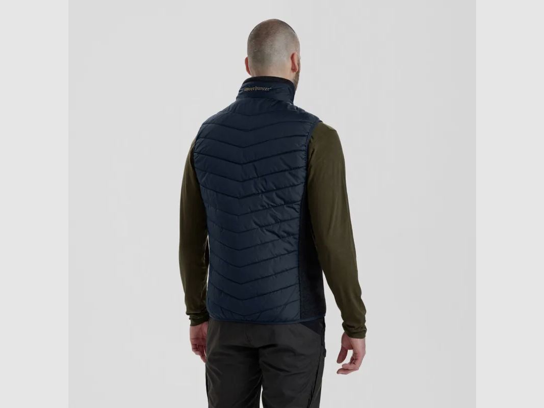 Gilet matelassé Deerhunter Moor bleu marine en polyester, image 7 sur 15