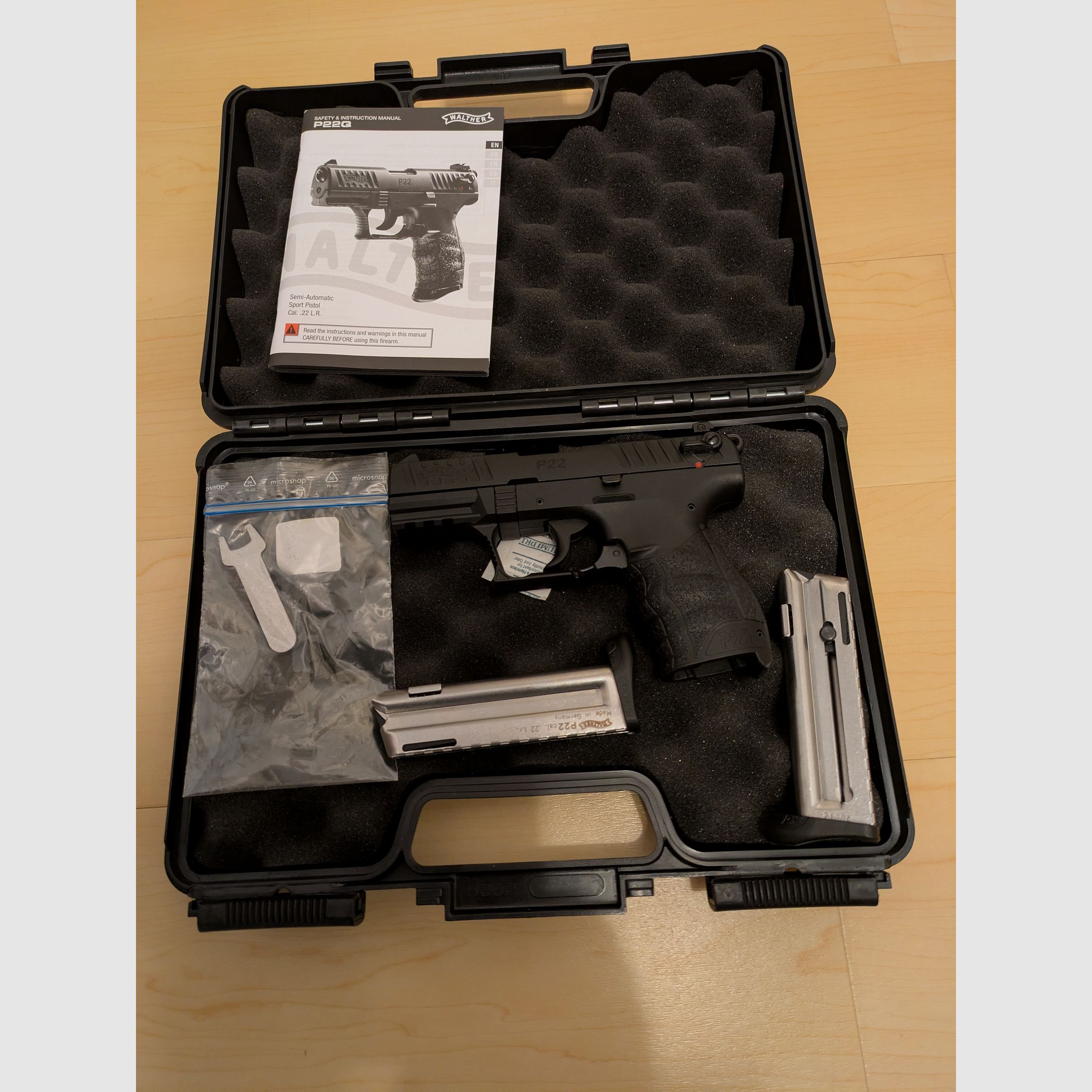 Walther P22Q pistol 3SoPo 22 lfb