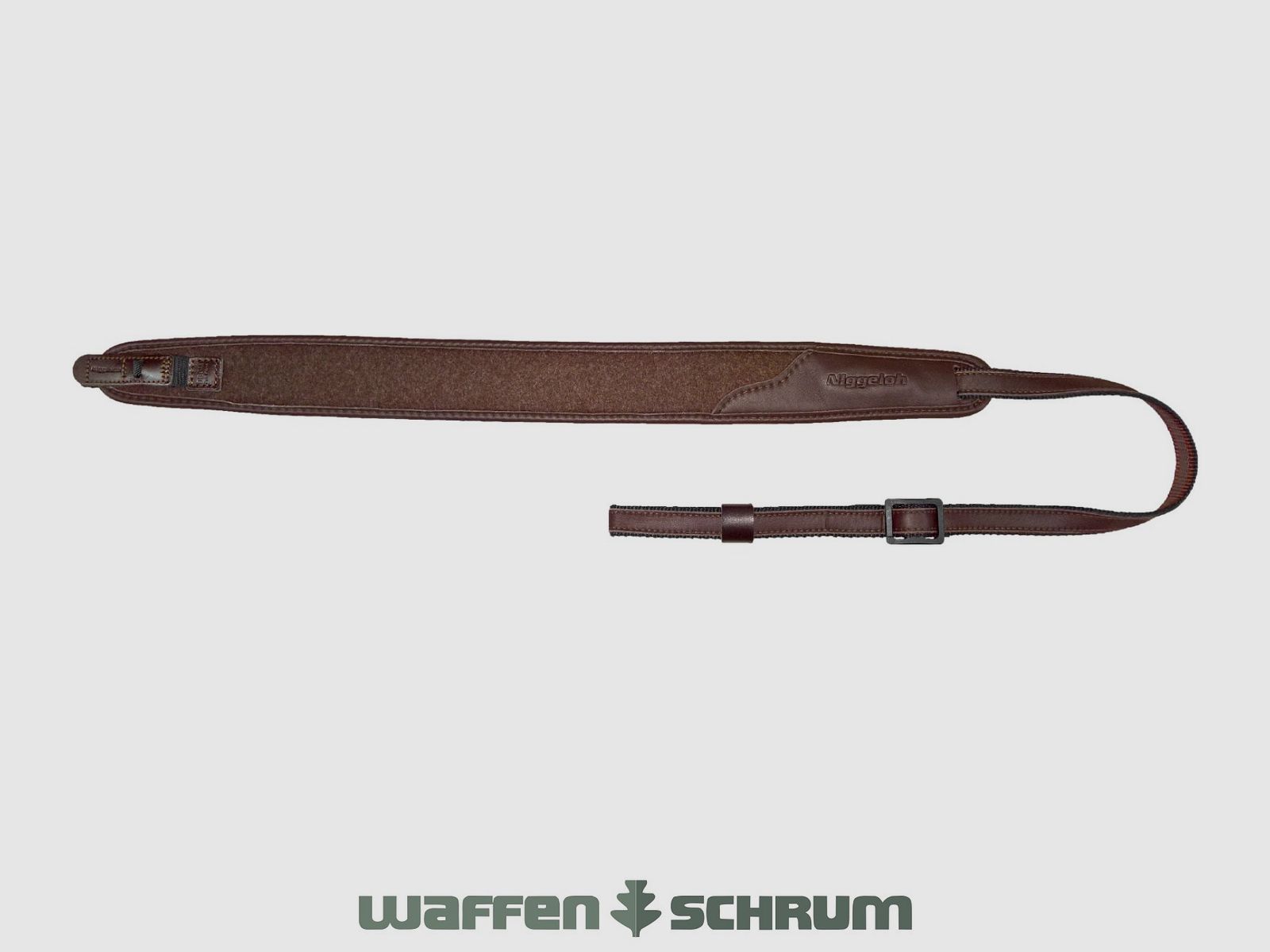 Niggeloh Gewehrriemen Loden - Braun mit Schnellverschluss