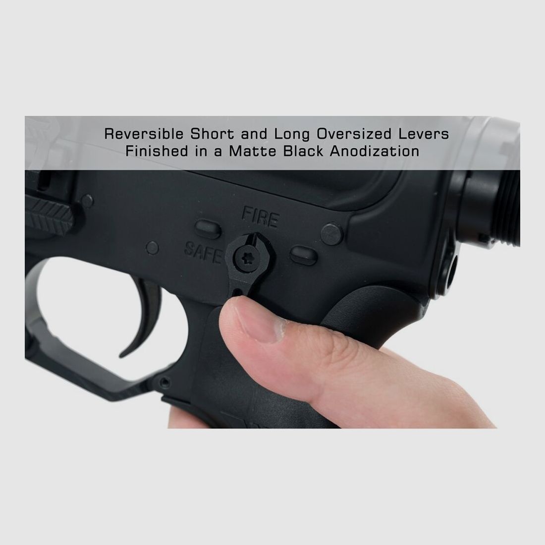 UTG Leapers AR15 Ambidextrous 45/90 Safety Selector - schwarz