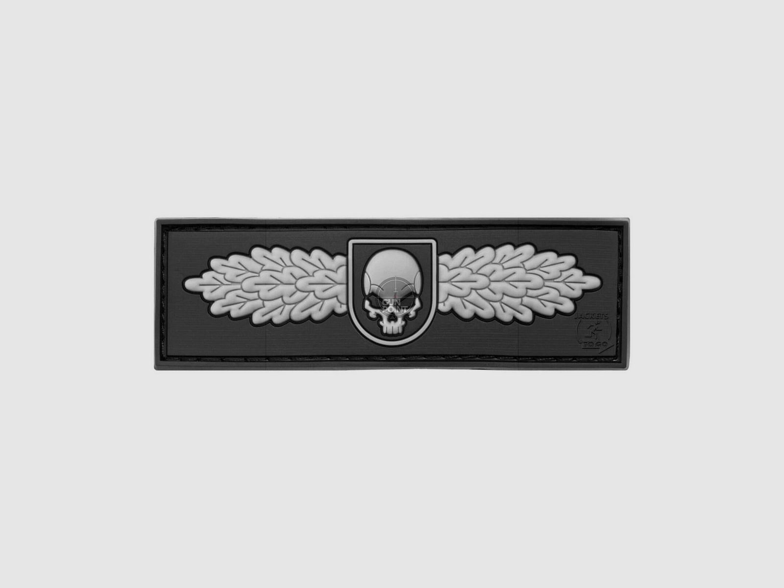 JTG SOF Skull Badge Rubber Patch-SWAT