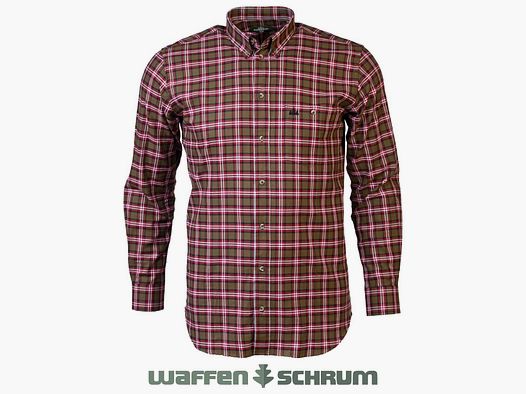 Camicia Foresta a quadri oliva
