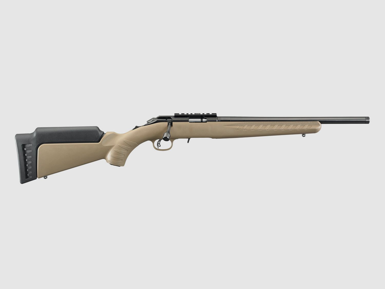 RUGER AMERICAN® RIMFIRE .22 LR 16"/41CM FLAT DARK EARTH 1/2"-28