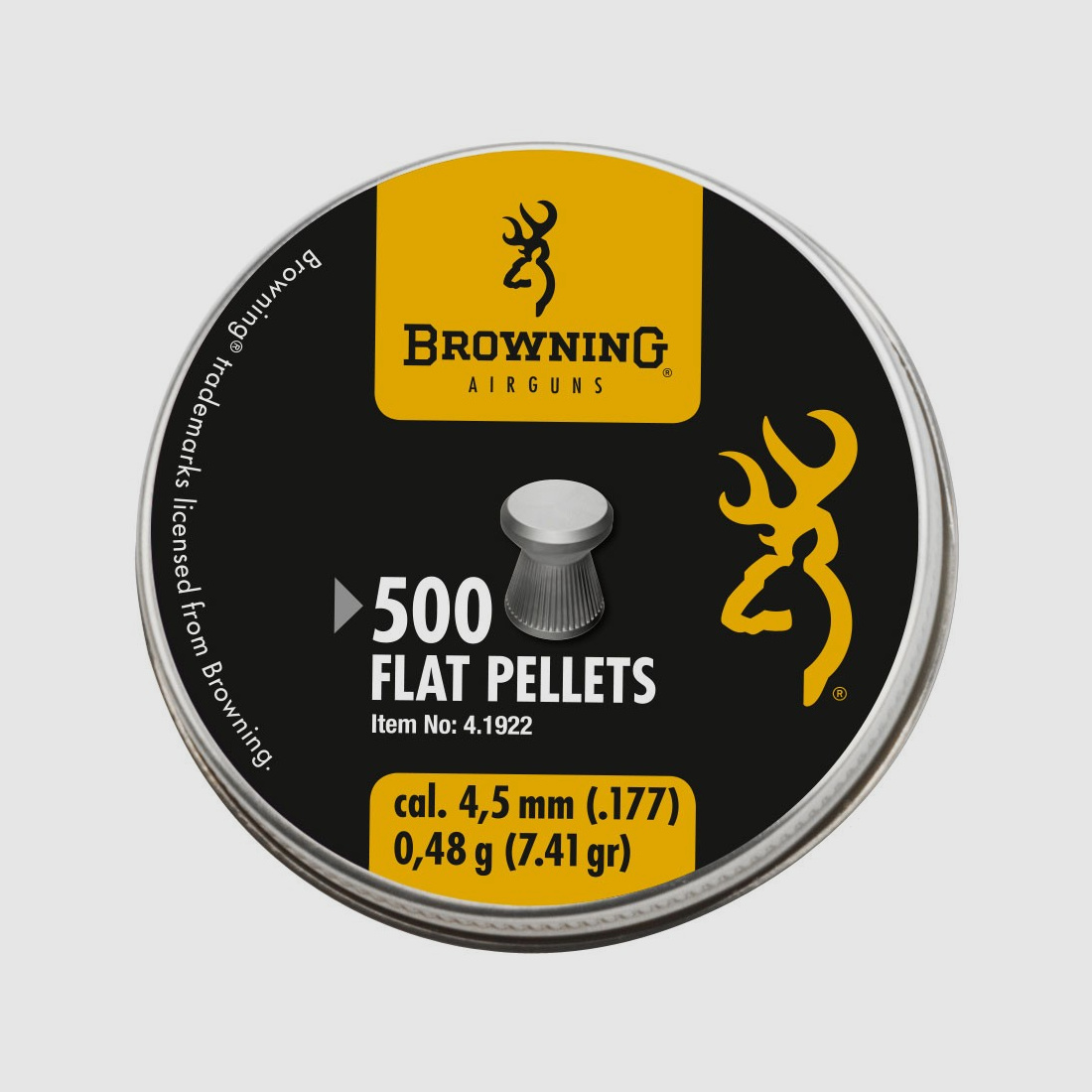 Browning 4,5mm Diabolo Flachkopf – 2500 Stück