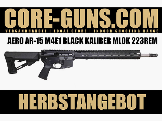 AERO PRECISION AR-15 M4E1 BLACK KALIBER MLOK 223REM	 Aero Precision AR15 UVP: 1875€