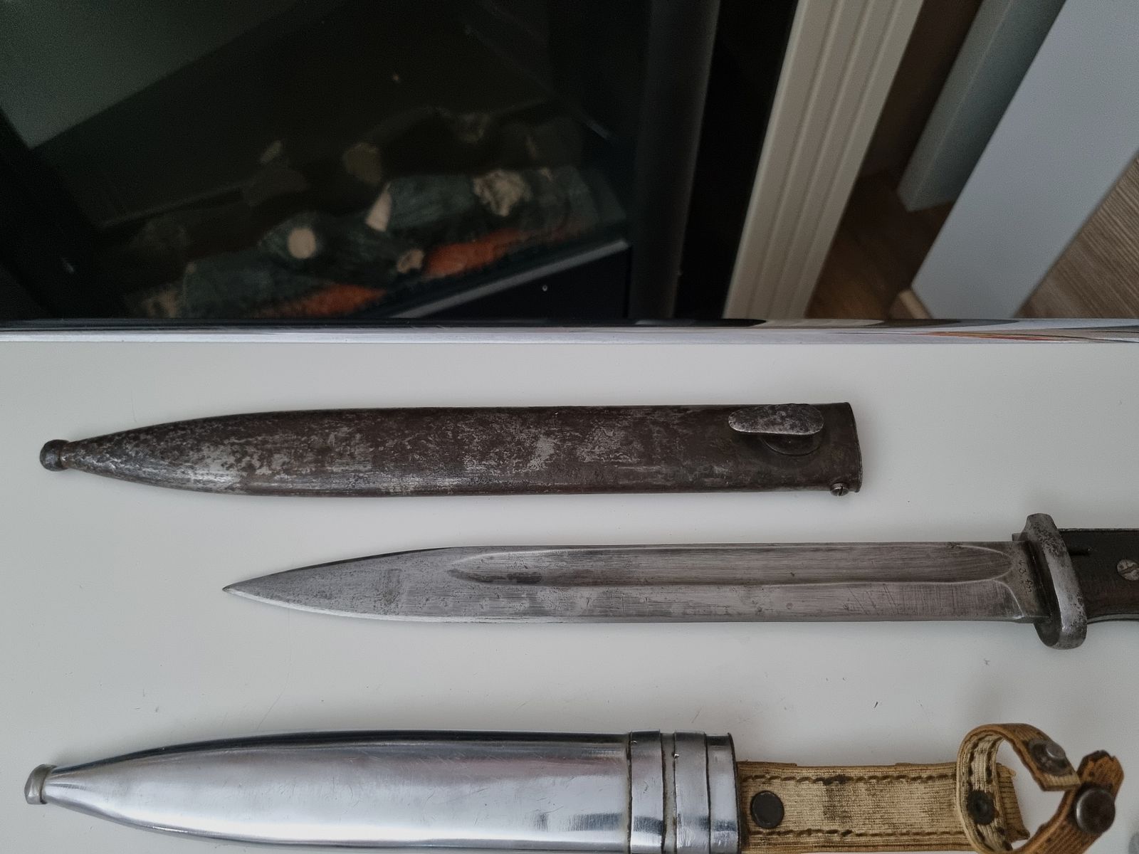 3x Bajonett, Dolch, Messer