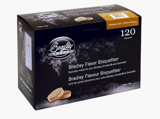 Bradley Briketts Whiskey Oak 120er Pack