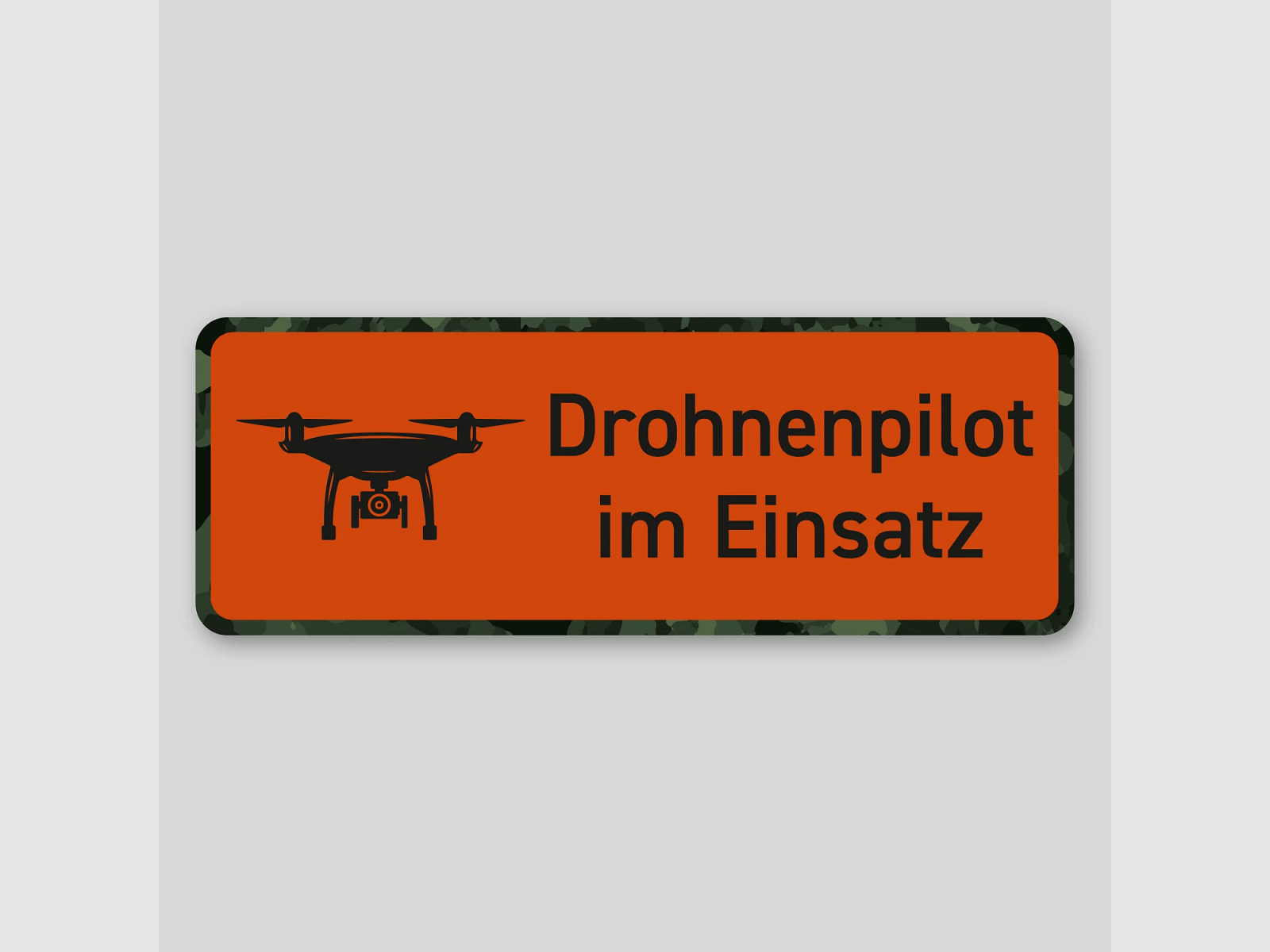 Magnetschild "Drohnenpilot im Einsatz"