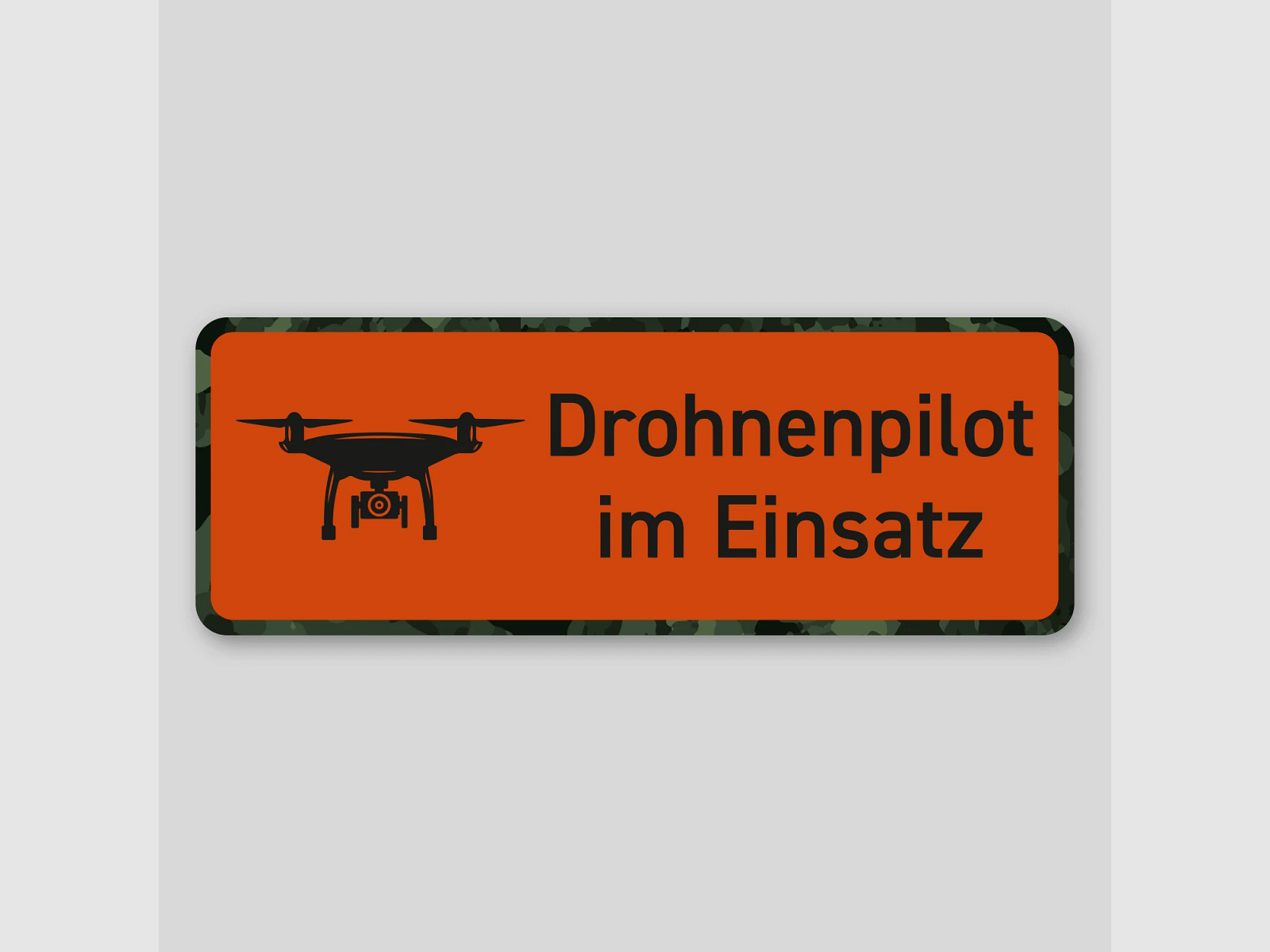 Magnetschild "Drohnenpilot im Einsatz"