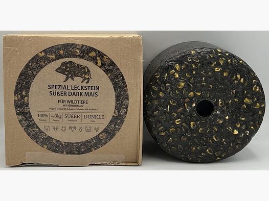 Sucette spéciale pour gibier Pierre à lécher maïs noir sucré