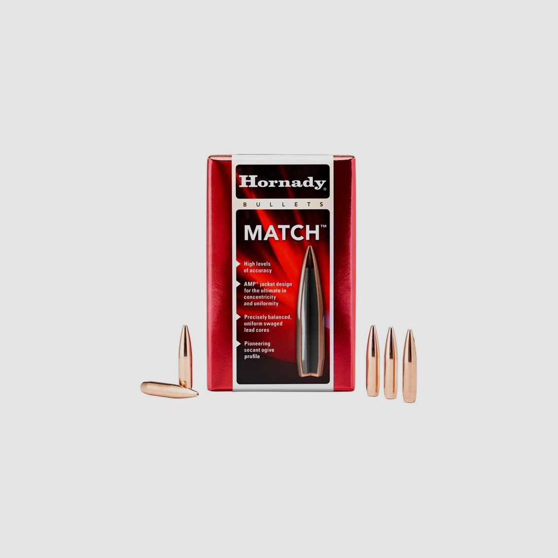 Kogels Hornady 30 .308 168 Grs BTHP Match per 100