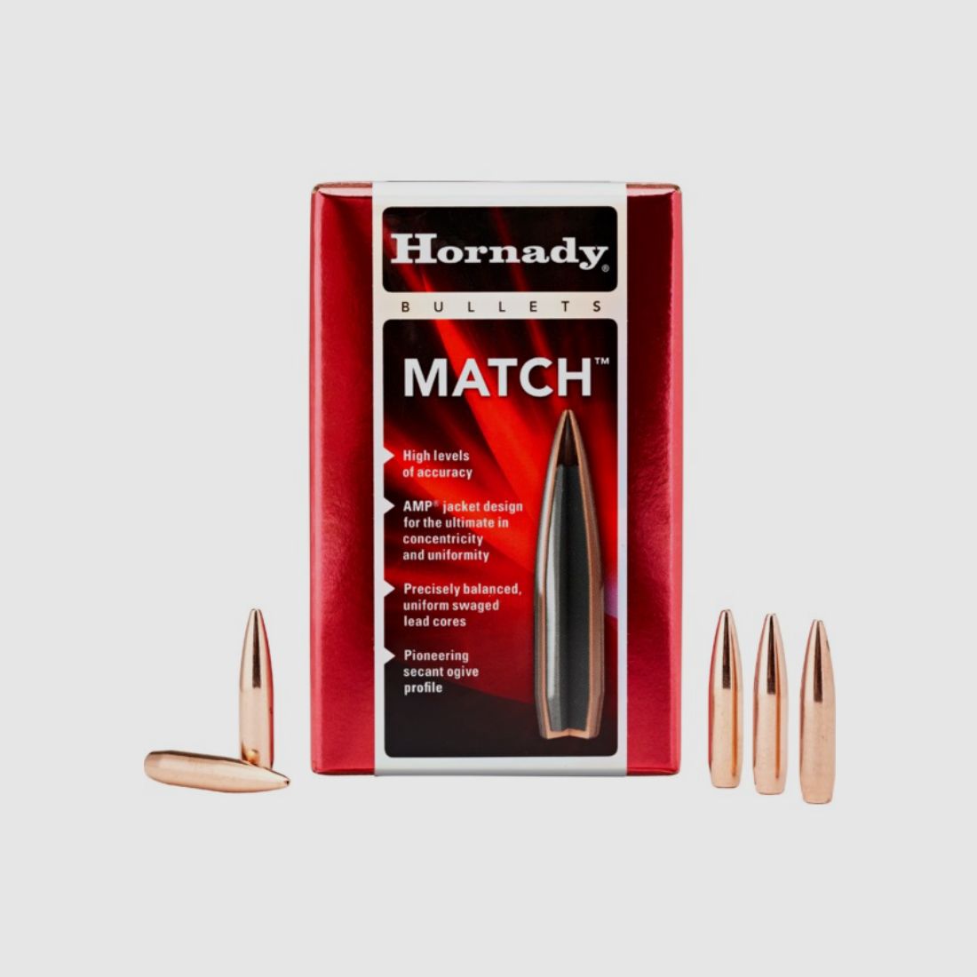 Hornady BTHP Match Bullets 6.5 mm/.264 140 gr | 100 Pieces Item 26335