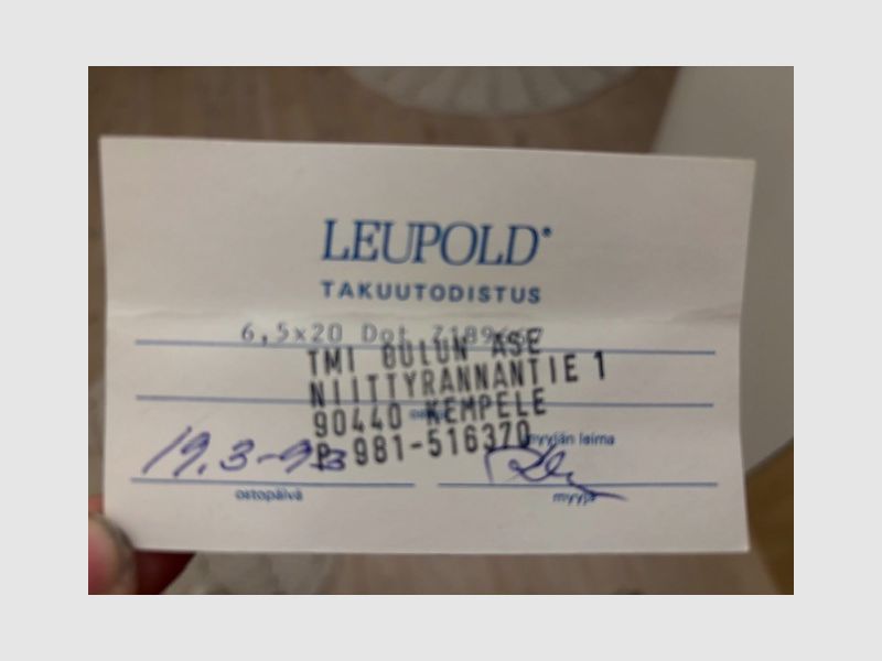 lunette Leupold Vari-X III 6.5x20