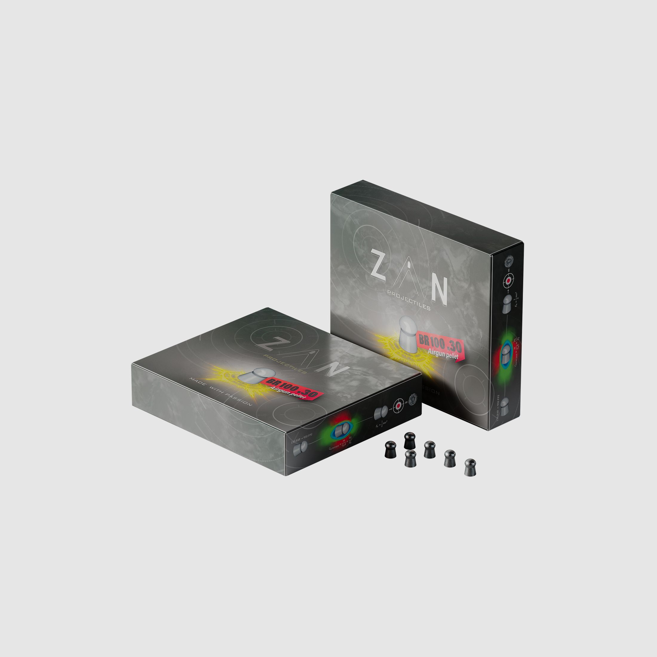 ZAN Pellets, Kal. .30 BR100, 56 grain / 3,63 g, 100 St.