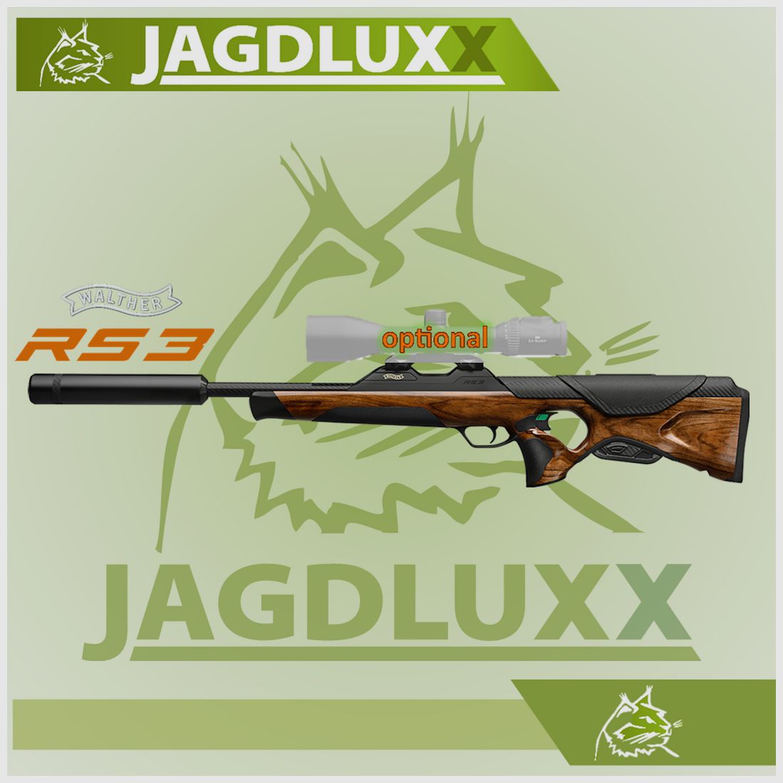 Walther RS 3 Heritage Fourstar Repetierbchse inkl. Schalldmpfer