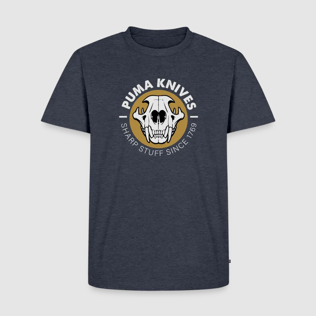 PUMA Men’s Premium T-Shirt "Skull Frontal Sharp Stuff" White