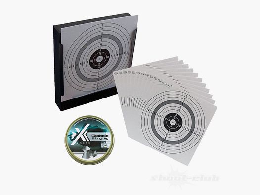 shoXx target box bullet trap + Stingray diabolo + target sheets