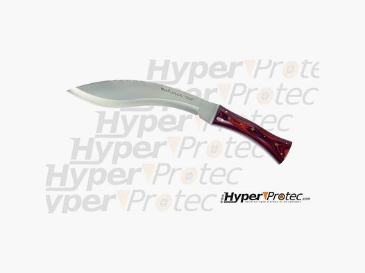 Machette Kukri Muela en bois de pakka avec étui en cuir