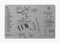 GLOCK GLOCK gun cleaning mat Glock 17 Gen5 gray
