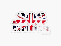 303 British - Sticker Transparent glänzend