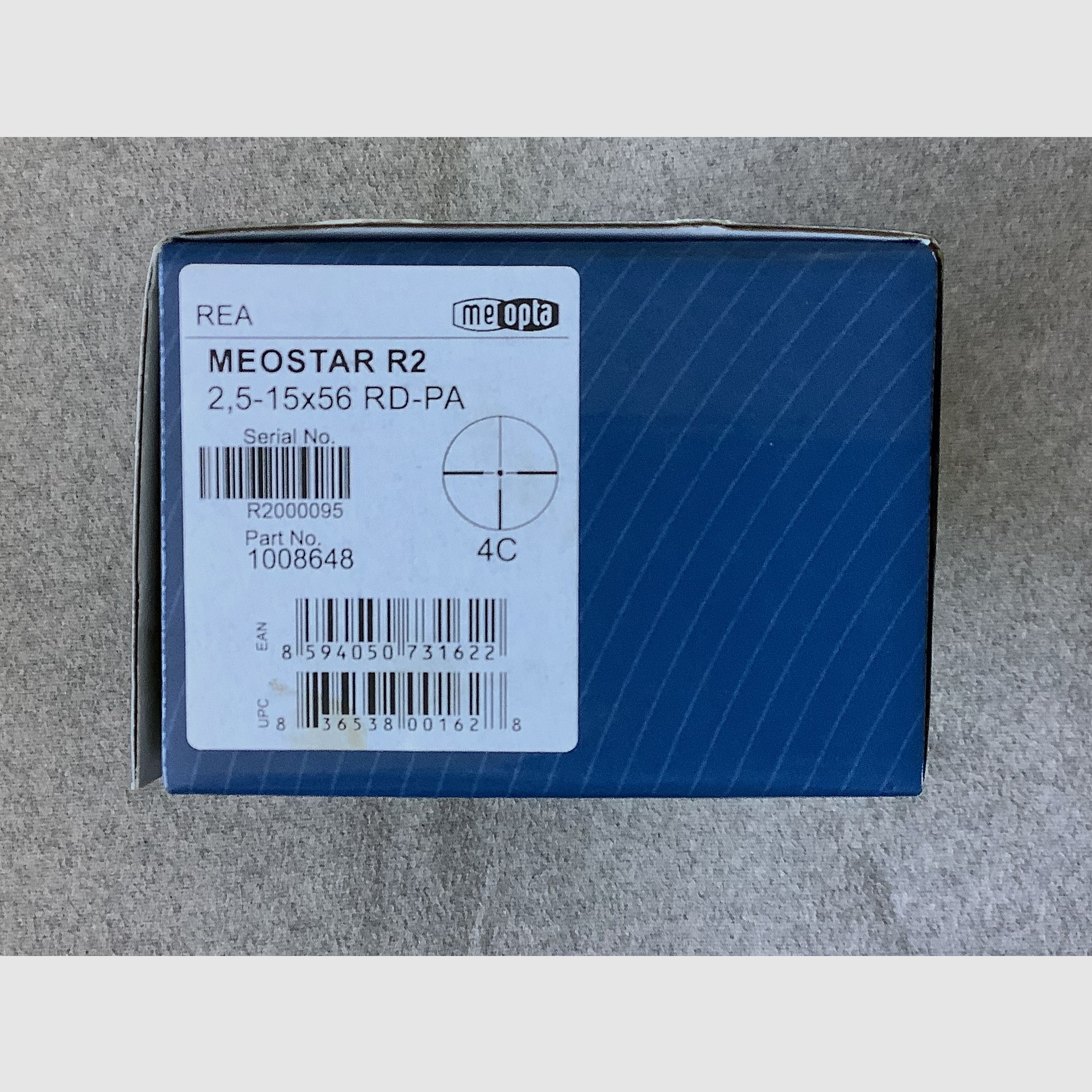 Meopta Meostar R2 2,5-15x56 RD-PA Réticule 4C