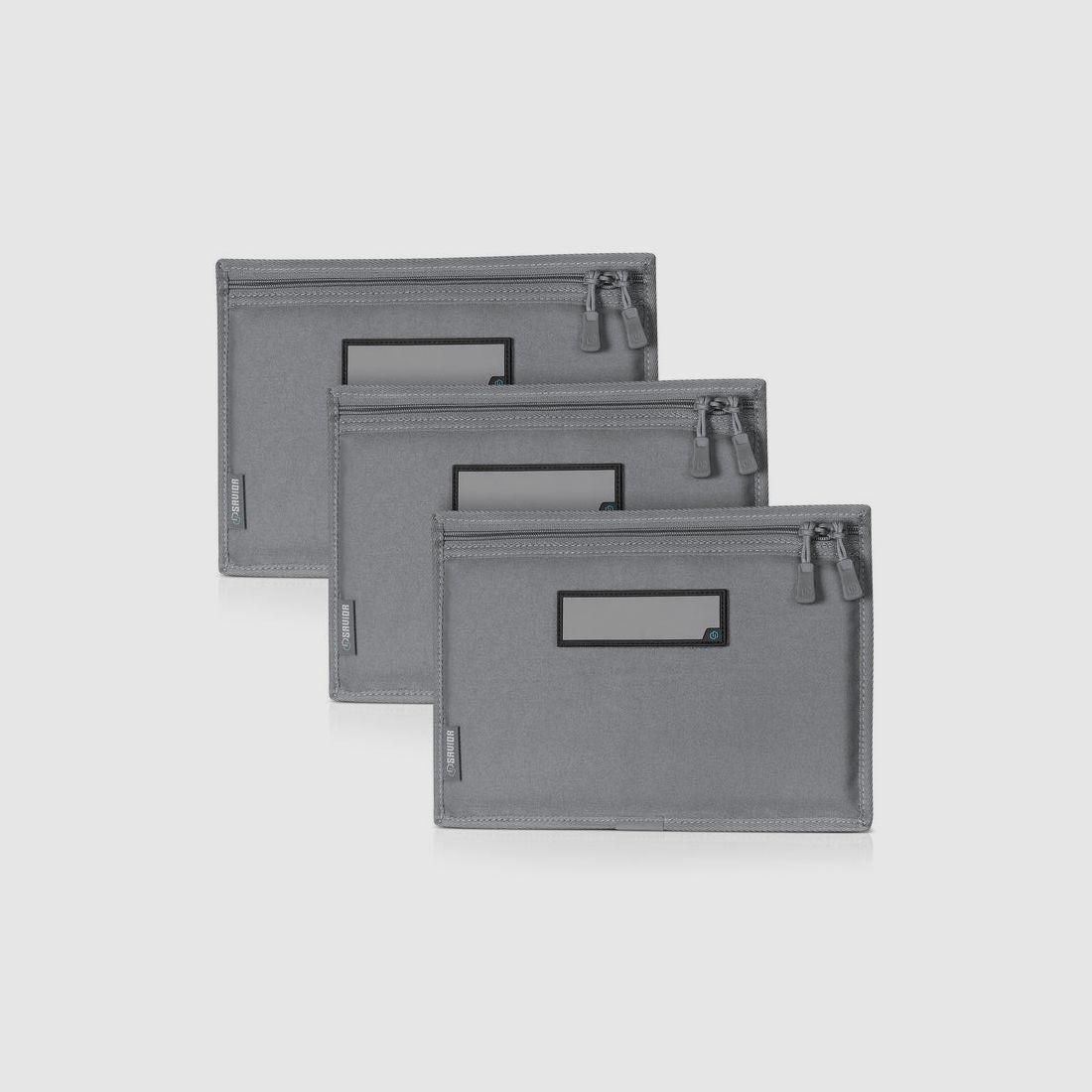 SAVIOR Set aus 3 Aufbewahrungstaschen GRAU für Handwaffen, Bild 1 von 3