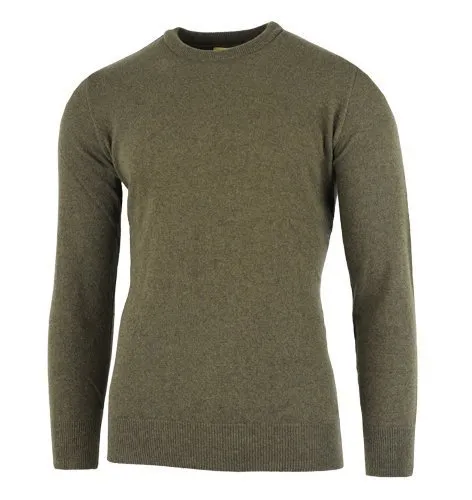 Tagart - Sweter myśliwski w 100% z wełny Merino OSLO w kolorze zielonym