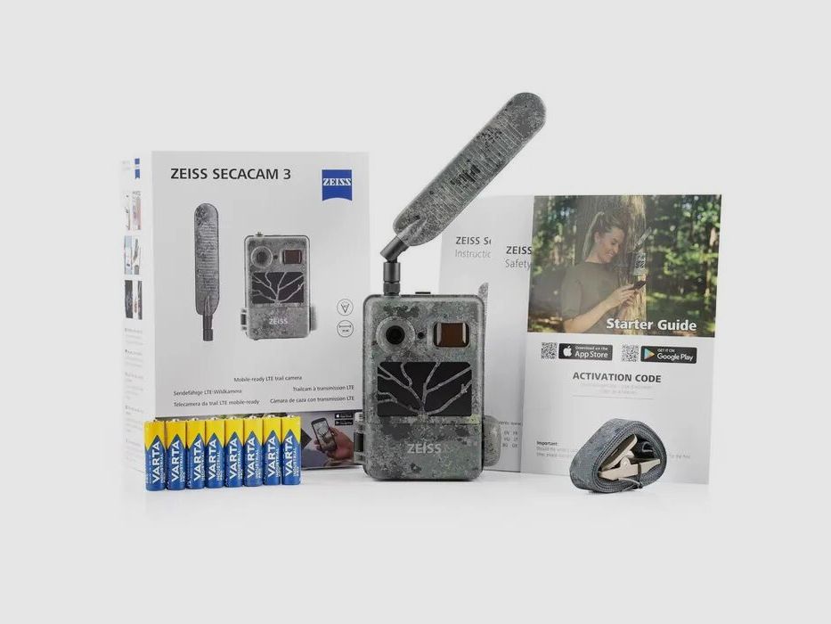Carl Zeiss AG actiepakket - 4-delige set ZEISS Secacam 3 wildcamera inclusief SIM-kaart, afbeelding 2 van 4