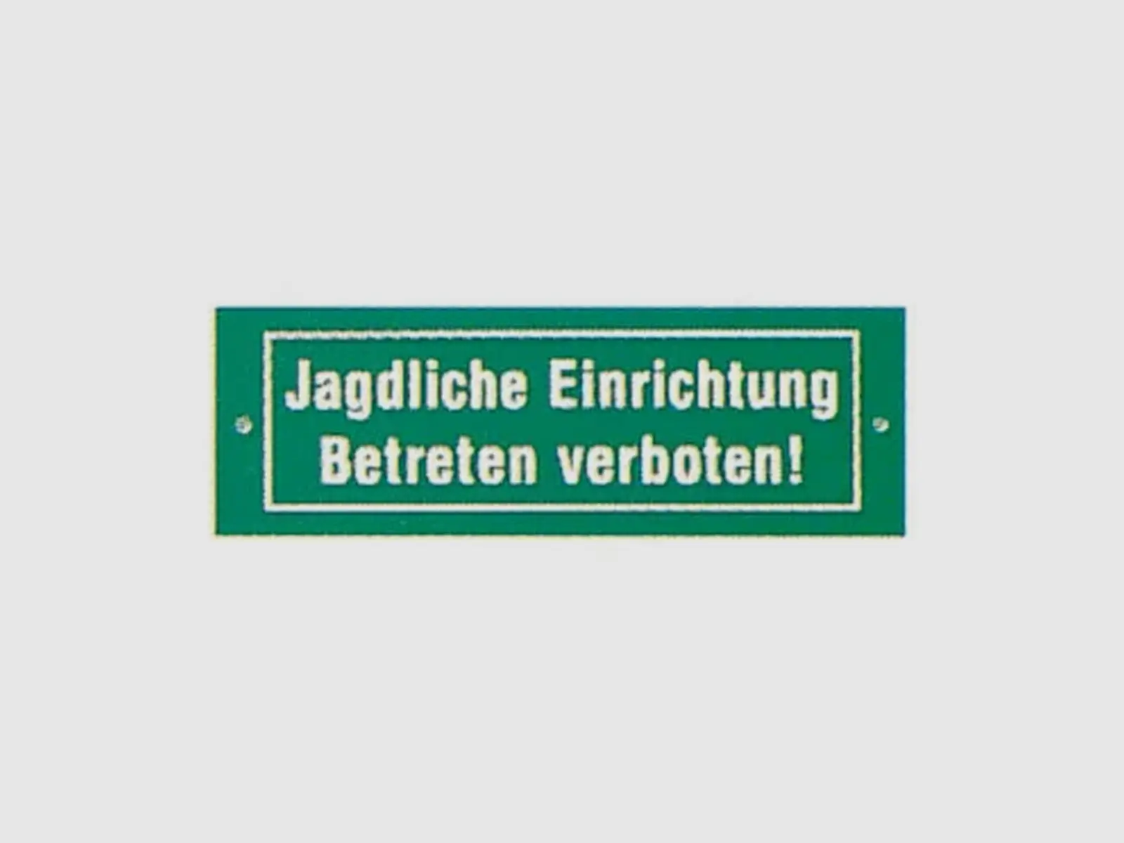 Panneau AKAH "Établissement de Chasse - Entrée Interdite!" 15 × 5 cm