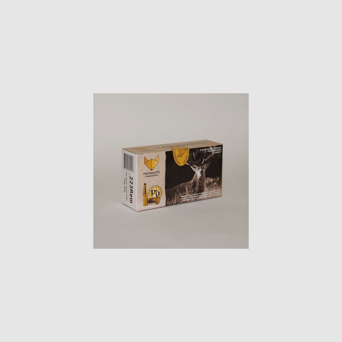 Fox Bullets Classic Hunter .223 Rem. 55GR / 3,6g bleifrei 20 Patronen, Bild 1 von 2