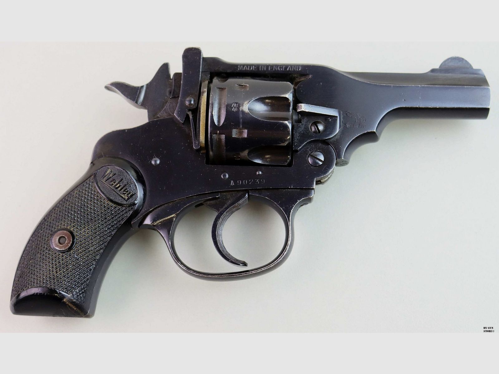 REVOLVER WEBLEY & Scott MOD. MARK IV CAL. 38 MATR. A90239, Bild 3 von 7