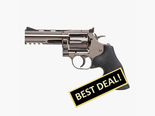Dan Wesson 715 4" Zilver 4,5mm BB Luchtdruk CO2