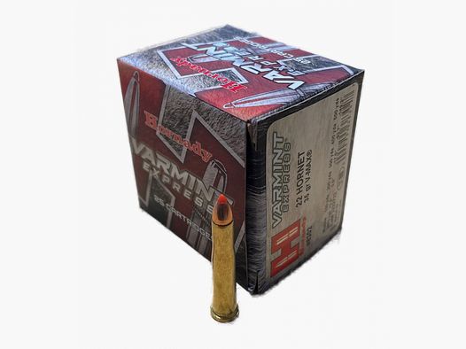 HORNADY VARMINT EXPRESS .22 HORNET - 35 GRS. - V-MAX - 25 DISPAROS