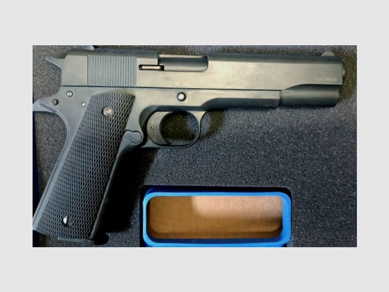 Colt Government 1911 A1 Schreckschuss Pistole 9mm P.A.K. (PTB 774) mit Tactical Paddle Holster