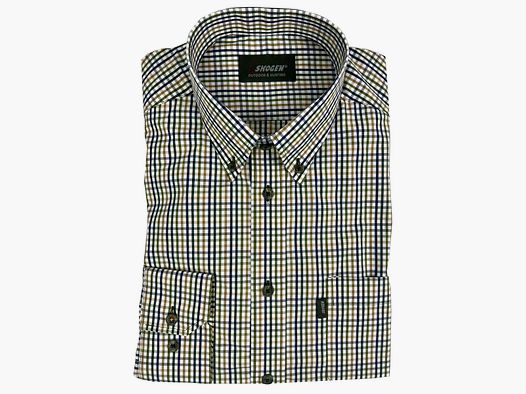 SKOGEN Hemd mit EXTRA LANGER ARM Green Check